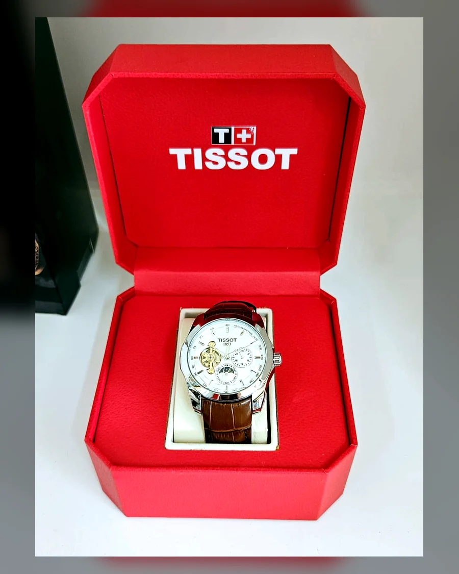Tissot cuero café